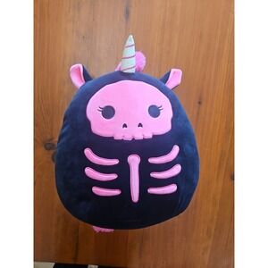Squishmallows Kellytoy 12 Inch Sketlana Pink And‎ Black Unicorn Plush Toy RARE